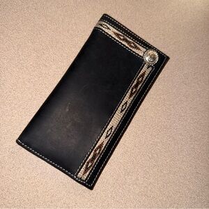 Wallet billfold western double s collection